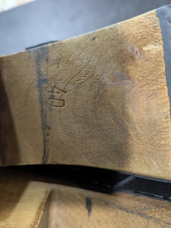 Lotta From Stockholm Black Leather Platform Clogs Sz 40 - Picture 2 of 5